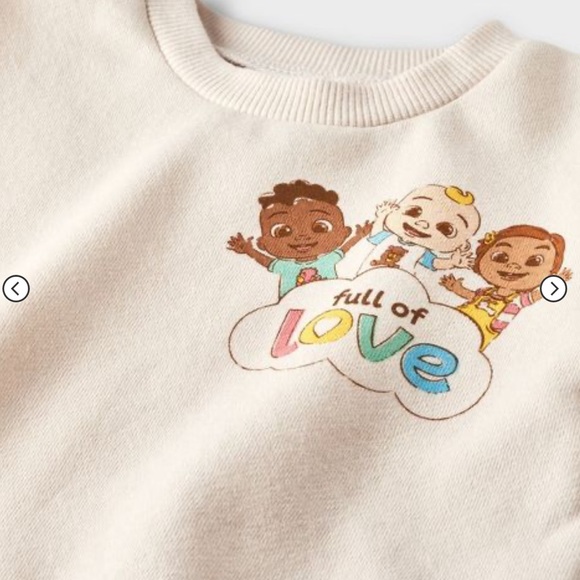 Baby Cocomelon Top and Bottom Set - Cream 0-3months - Picture 3 of 4